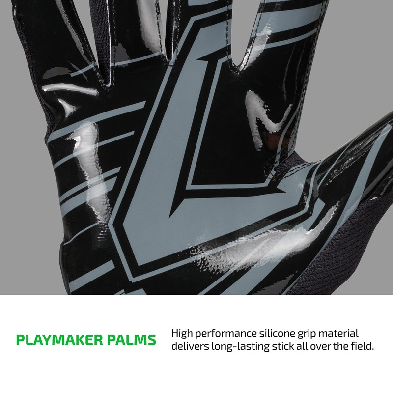 CUTTERS - Game Day Pro Receiver Gloves Solid Black XL