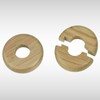 Dunnet Tools Radiator Pipe Covers Wooden Pipe Collars - Pack