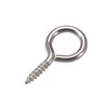 uxcell 0.75" Small Screw Eye Hooks Self Tapping Screws Carbon