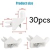 30 PCS Shelf Support Pegs, White Shelf Support Pins Match,
