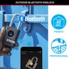 Master Lock 4401EURLHEC Bluetooth Vorhängeschloss für Unternehmen oder Privater, Wetterfest,