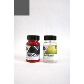 ColorRite Two-Ounce Bottle for Saab 9-4X Automotive Touch-up Paint - Cyber Gray Metallic Clearcoat 332 - All-Inclusive Package