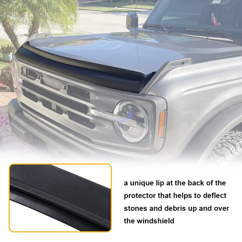 Broaddict Hood Deflector Hood Protector Fit for Ford Bronco 4-Door