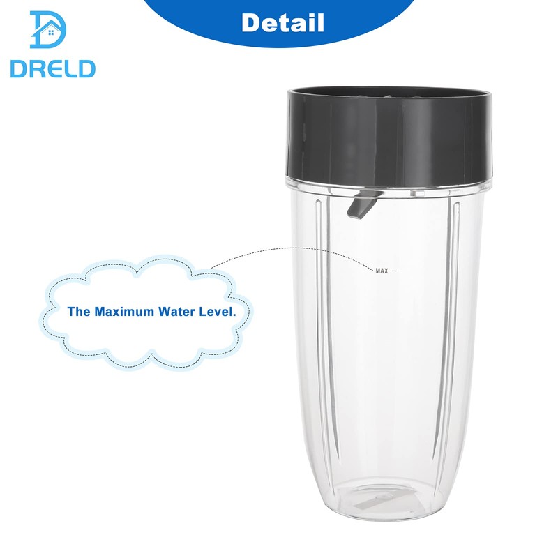 Replacement for Nutri Bullet Blender 32oz Cup and Extractor Blade