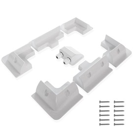 Solar Panel Mounting Brackets Kit, 7PCS RV Roof Mounts, No Drill, Caravans, Campervans (Black)