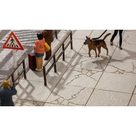 NOCH 54 Large Size Concrete Panels for Realistic Model Making Walkways and Plots in Gauge N Gauge 1/2" x 0.5"