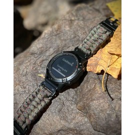 Compatible With Garmin, Paracord Watch Band Sports Strap For Fēnix/Forerunner/Approach/MARQ/quatix/D2 Series Tough Replacement Band For Men