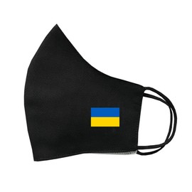 inking house Set of 4 x Ukrainian Flag Mask Protective Covering Washable Reusable Breathable Ukraine Mask