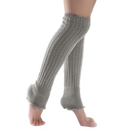 aoozleny Women Girls Leg Warmers with Ruffles, Knitted Boots Cuff Warmer Ribbed Stretch Knee Leg Socks,2 Pairs