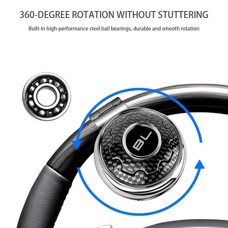 Steering Wheel Knob, Carbon Fiber Style Car Steering Wheel Knob,