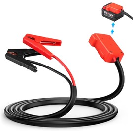 Jumper Starter for Milwaukee M18, Battery Jumper Starter Cables Automotive Booster Cables 6.56FT 8AWG Silicone Wire Cable Power, for Milwaukee M18 Tools 18V Line Heat-Resistant