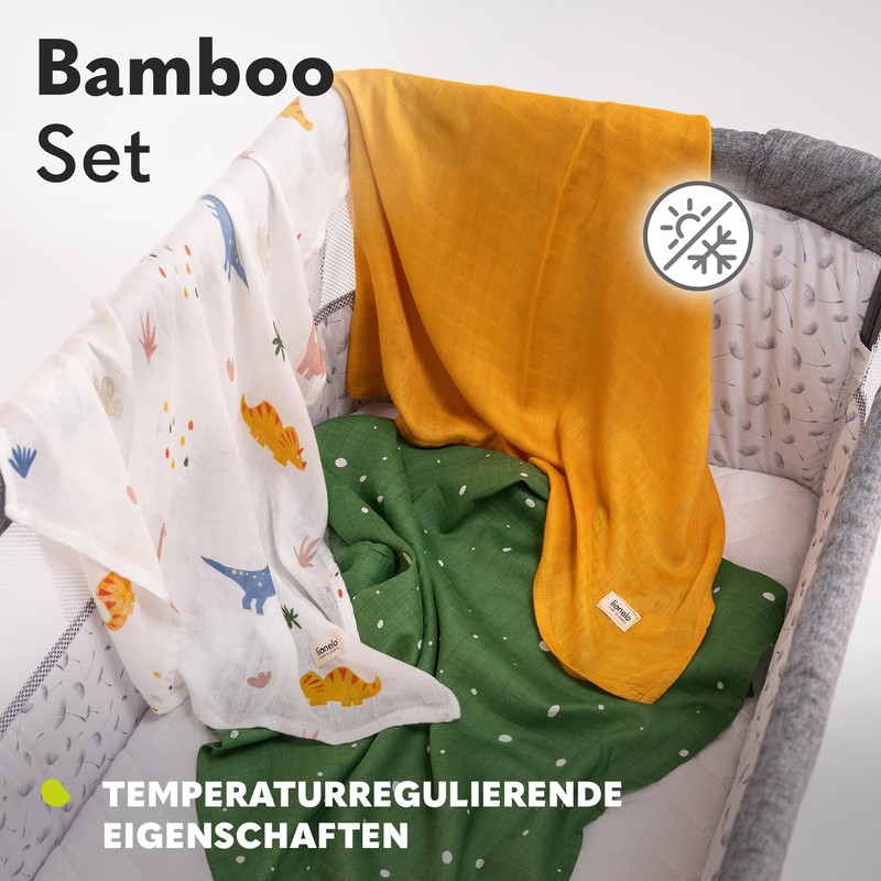 Lionelo Pieluszki dla dziecka Bamboo Set Rainbow