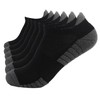 ZANZER (6 Pairs) Athletic Ankle Socks 6 Pairs Thick Cushion