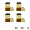 Yuqim 4 Pcs 2 Inch Metal Furniture Legs - Square