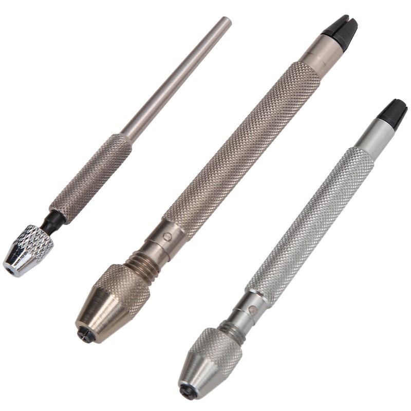 3pcs Professional Pin Vise Hand Drill Set Watch Repair Tool