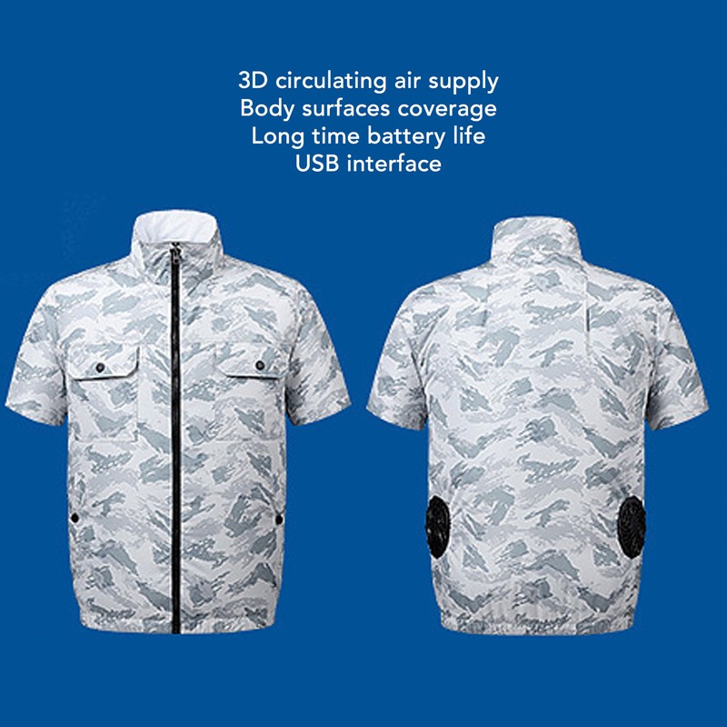 Air Conditioned Clothes with 2 Fan Microporous Breathable 3 Levels