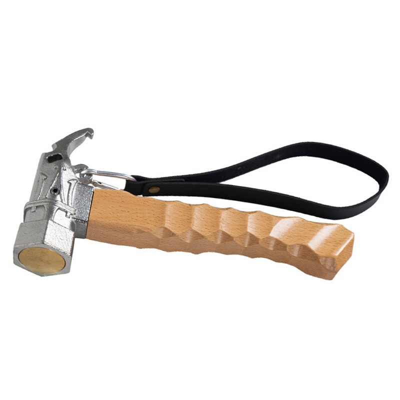 Camping Hammer Stainless Steel Tent Hammer Shock Absorbing Head Ergonomic