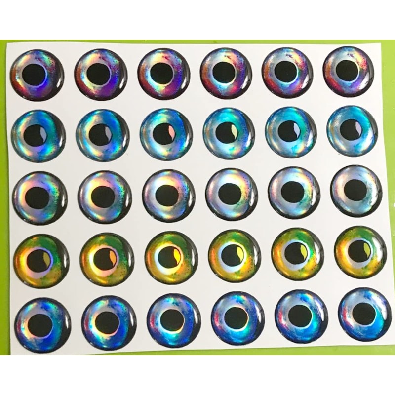 Brule 3-D Hard Epoxy Eyes (Combo2, 8mm)