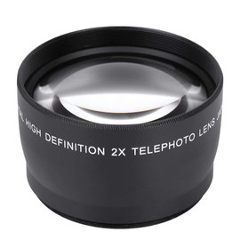 Juli- Cosiki 2X Telephoto Lens, Teleconverter Telephoto Camera Accessories, Telephoto Lens, Universal for Photographer Professionals