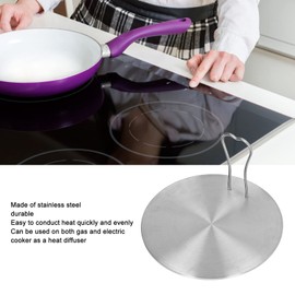 Difusor de Calor de Acero Inoxidable Adaptador de Placa de Inducción Convertidor Placa de Cocina Eléctrica de Gas para Estufa de Inducción, Adaptador de Placa de Inducción para