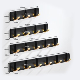 Spotact Wall Mounted Aluminum Coat Rack Foldable Metal Hidden Hooks Hanging Hanger Heavy Duty Modern Space Saving Towel Clothes Hooks for Kitchen Bathroom Bedroom Entryway (3 Hook)