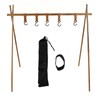 Camping Hanging Rack Portable Foldable Tripod Shelf for Light Tools