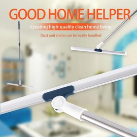 Magic Broom All Surface Sweeper and Squeegee for Wet and Dry Cleaning Dusty, Dirt, Liquids, Pet Hair, Tile, Hardwood Floors