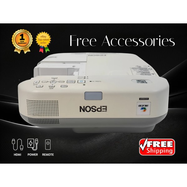 Epson 3LCD Projector 2,700 Lumens UST Accepts 4K Compatible +