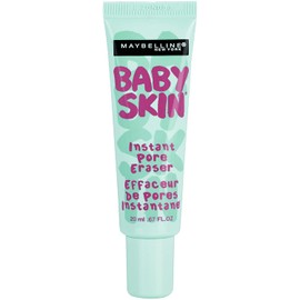Maybelline Baby Skin Pore Eraser, Prebase de Maquillaje, Primer Hidrante con Fórmula Ligera para que la Piel Respire, Apta para Todo Tipo de Piel, Color Transparente, 20 ml