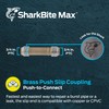 SharkBite Max 3/4 Inch Slip Coupling, Push to Connect Brass