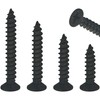 200 PCS Black Flat Head Self Tapping Screws (M4)