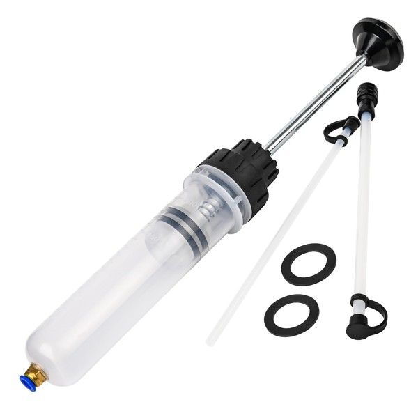 WUODAO 200CC/Oil Extractor/Oil Syringe,Syringe Style Manual Automotive Pump,Gear Oil, and Brake Fluid Extractor