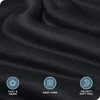 Bare Home Velvety Soft Microplush Sheet Set Queen - Black