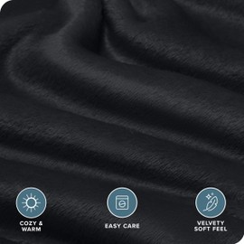 Bare Home Velvety Soft Microplush Sheet Set Queen - Black