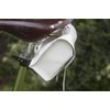 London Craftwork Large Leather Bicycle Bag Saddle/Handlebar/Frame Bag in White