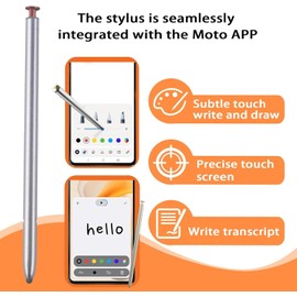 Stylus Pen for Moto G Stylus 5G 2024 Pen Replacement, Touch Screen Stylus Pen Replacement for Motorola G Stylus 2024 All Version (A-Scarlet Wave)