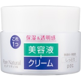 Pure Natural (ピュア ナチュラル) クリームエッセンス モイスト 100g 保湿クリーム 美容液 クリーム 2in1 乾燥対策 セラミド ヒアルロン酸 コラーゲン アミノ酸 スキンケア