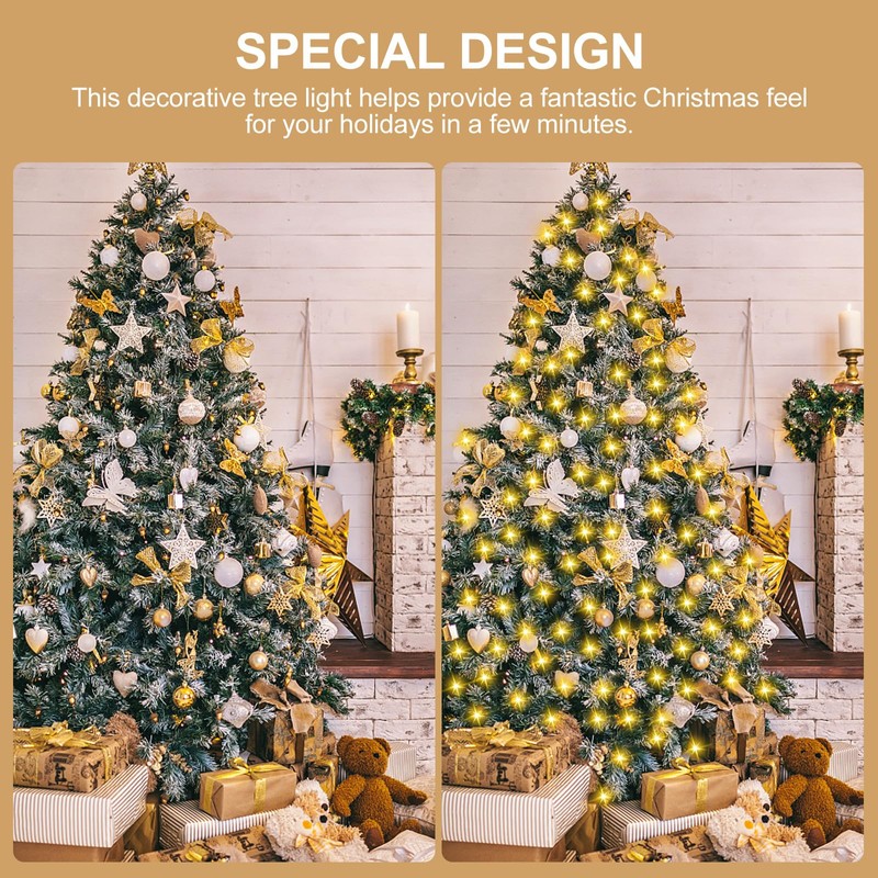 TheaPro 2M/6.6FT x 8 Lines 280LEDS Christmas Tree Lights USB