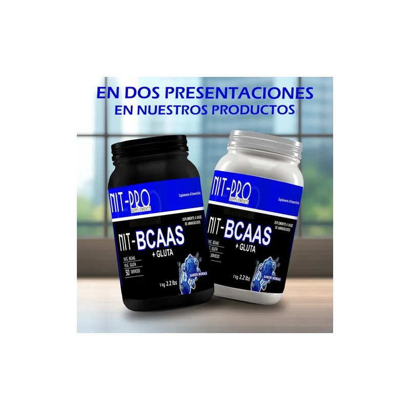 Aminoácidos Suplemento Bcaas + Glutamina Nit-pro 1kg 50serv