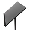 Floor Lecterns Podiums Stand, Black Podium Portable Presentation Concert Podium,