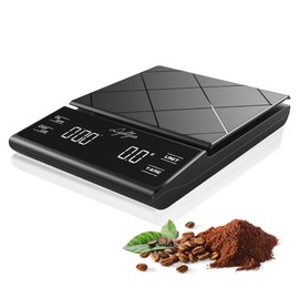 Lightzer Coffee Scale with Timer Digital Kitchen Food Scale with Tare Function Jewelry Scales with LCD Display