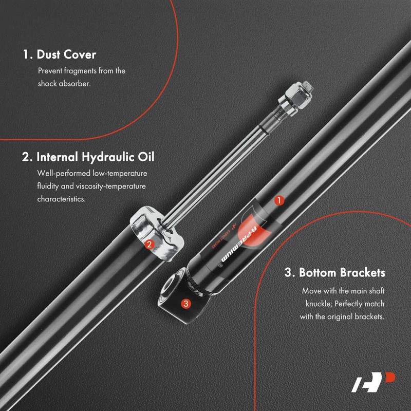A-Premium Rear Pair (2) Shock Absorber Strut Assembly Compatible with
