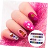 Vaguelly 2 Boxes Heart Shaped Nail Paillettes Glittery Manicure Sequins
