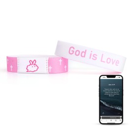 Christian Daily Bible Verse Bracelets: Scan Wearable Scripture Christian Bracelet for Men Women - Faith Prayer Gospel Wristbands Daily Bible Verse Bracelet God Jesus Wrist Band Religious Gifts for Men
