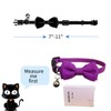 Pack of 2 Bow Tie Cat Collar Breakaway with Bell