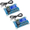 DROK Electronic Thermostat Controller 2pcs, DC 6-30V 24V Digital Temperature