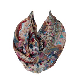 Etwoa Opera Theater Pattern Infinity Circle Scarf