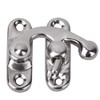 30Pcs Small Box Latch Hasps, Antique Right Latch Hook Hasp Retro Style Iron Latch Hook Hasp for Jewelry Gift Boxes with 120pcs Replacement Screws(Silver Right Latch Hook Hasp)