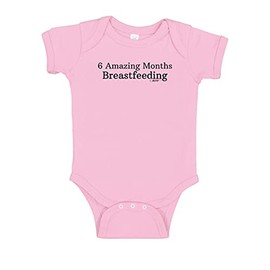 Baby Bodysuits for Girls 6 Amazing Months Breastfeeding Bodysuit Newborn Pink