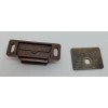 N/A Brown & Black Plastic Magnetic Catch with Fixed Strike